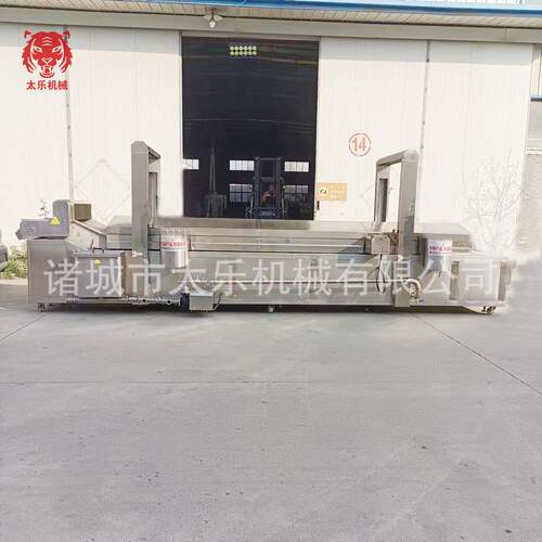 油馍头油炸流水线油墩子油炸设备全自动油炸机高温油炸锅炸蛋设备