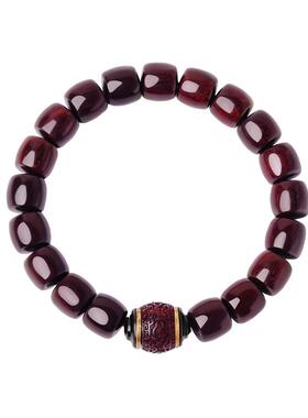 宫里上新老料玻璃底小叶紫檀手串