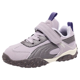 双星女童加绒运动鞋2025新款冬季户外防滑休闲女孩中大童儿童棉鞋