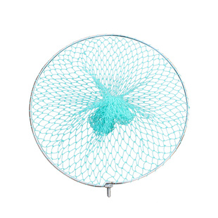 抄网头实心大物抄网网头不锈钢可折叠鱼抄网兜圈捞鱼大物结实渔具