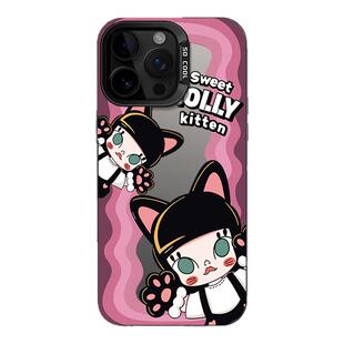 甜酷少女波浪莫莉MOLLY猫咪适用iphone16pro手机壳15promax苹果14磨砂13日系12卡通11可爱16promax高级感小众