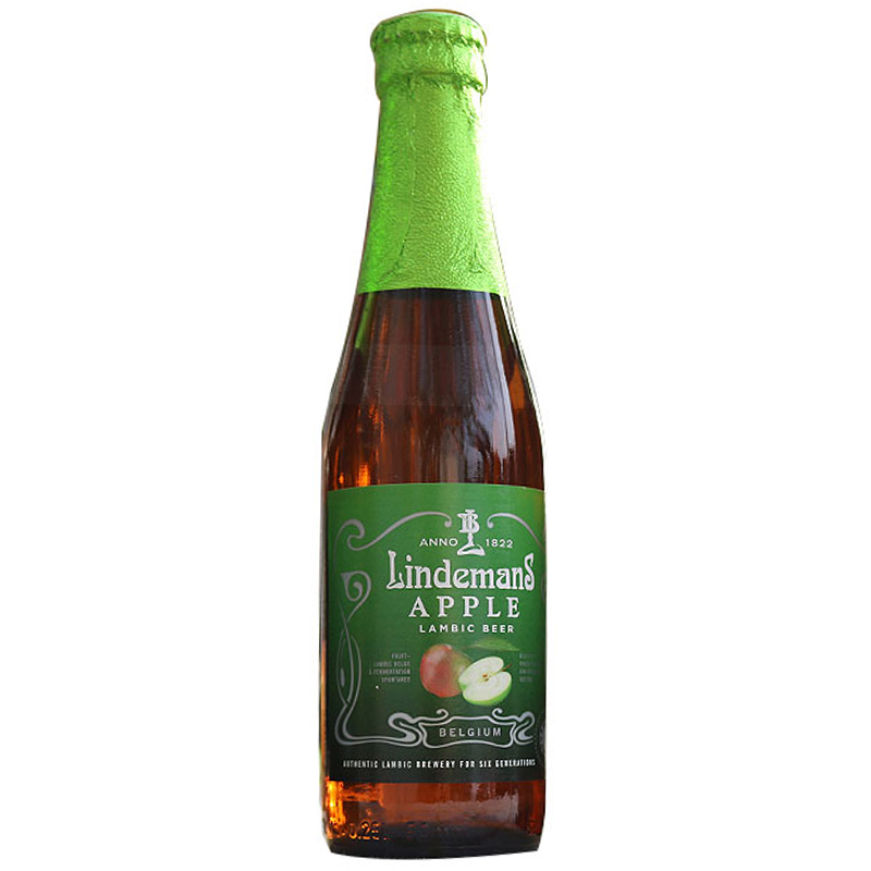 6瓶  比利时原装进口啤酒 Lindemans Apple林德曼苹果味啤酒250ml