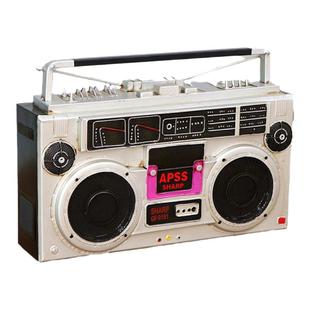 复古风扇老式收音机放映机摄影机缝纫机电视机打字机模型道具摆件