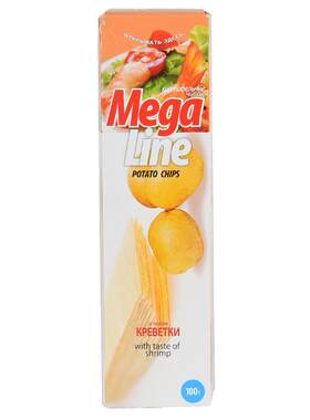 白俄罗斯进口薯片megaline休闲番茄原味薄脆长条非油炸膨化零食品