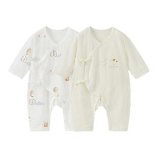 【夏季哈衣清仓】童泰新生儿衣服婴儿连体衣短袖包屁衣宝宝爬服