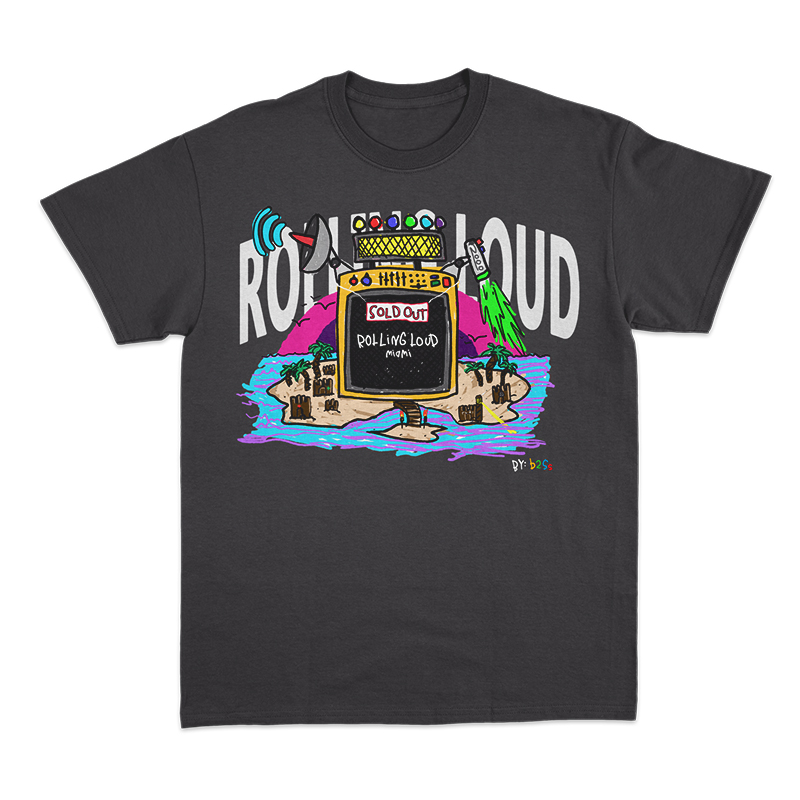 Rolling Loud LA Miami Exclusive Line Up Tee 手绘涂鸦短袖T恤