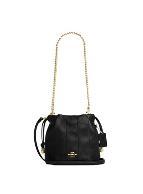 COACH/蔻驰官方 奥莱款Faye女士皮质单肩斜挎手提包水桶包CDB69