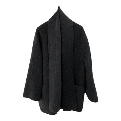 双面羊毛中长款欧美范大衣