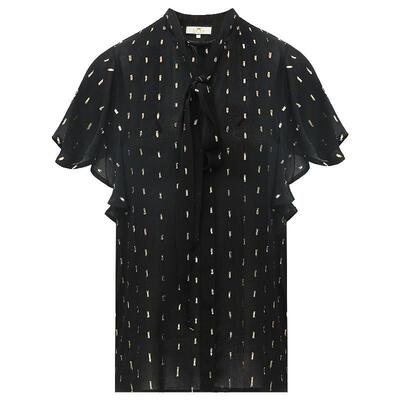 COCOBELLA提花织金人丝衬衫