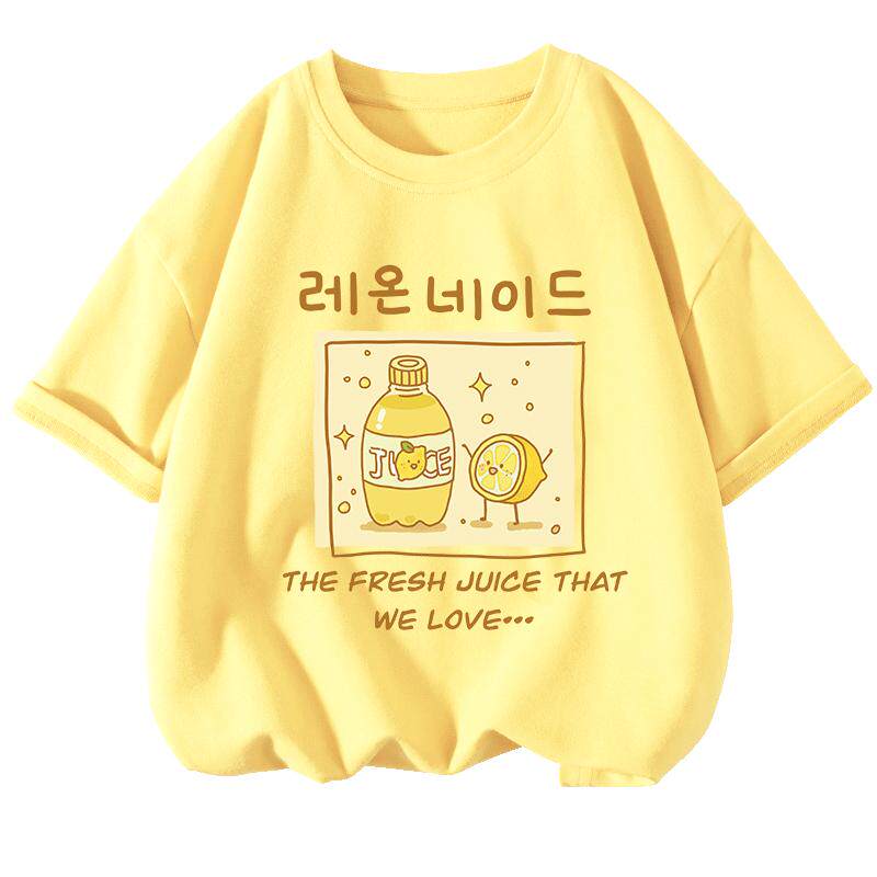 儿童短袖t恤纯棉2026新款男童女童体恤夏季半袖上衣全棉衣服童装