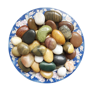 50斤鹅卵石铺路铺地庭院花园造景天然大小石头雨花石原石鹅软暖石