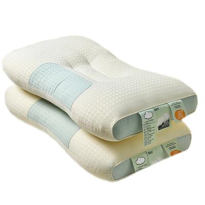 助睡眠枕头枕芯护颈按摩家居必囤