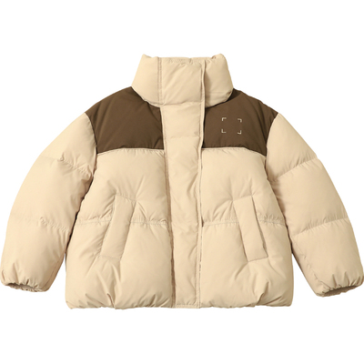 女童羽绒服短款2025冬季新款加厚童装羽绒服面包服中大童外套4053