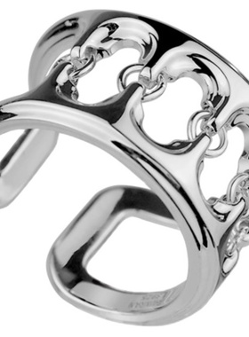 CHUNRAN疤痕系列925银镂空戒指