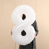 Белый цифровой воздушный шар, 40 дюймов