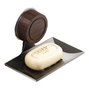 吸盘肥皂置物架浴室轻奢免打孔壁挂市皂盒卫生间沥水高级感香皂碟