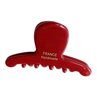 短发过渡期发夹固定神器醋酸红色小抓夹发量少后脑勺半扎发鲨鱼夹