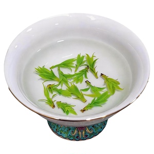 嫩芽特级小叶苦丁茶四川青山绿水