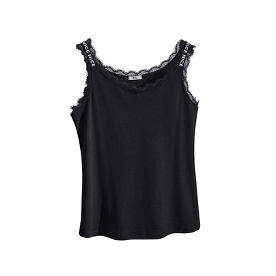 春秋蕾丝边打底吊带背心内搭上衣