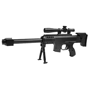 儿童玩具枪软弹枪可发射子弹狙击枪巴雷特黑色M249大菠萝模型黄河