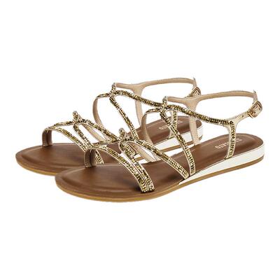 思加图仙女风罗马凉鞋外穿平底鞋