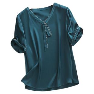 断码清仓福袋一件259夏杭州真丝绸缎衬衫桑蚕丝女装上衣重磅长袖