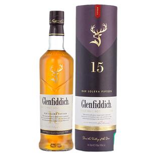 Glenfiddich格兰菲迪15年700ml苏格兰单一麦芽威士忌进口洋酒无盒