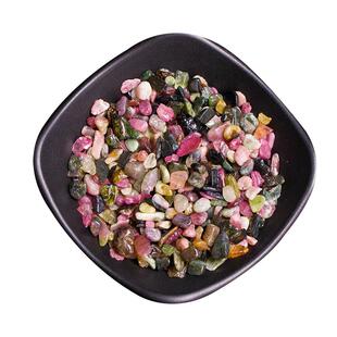 天然巴西彩碧玺碎石彩虹碧玺原石裸石七宝石曼扎装藏美甲镶嵌装饰