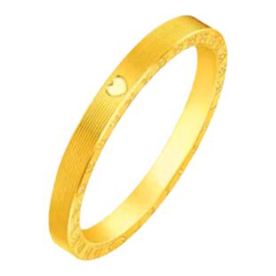 520时钟素圈戒指女小众设计18k金仿真黄金情侣对戒婚戒2025年新款