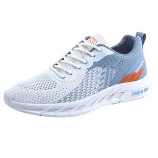 男鞋2026年新款夏季透气网鞋飞织网面休闲百搭青少年跑步运动潮鞋