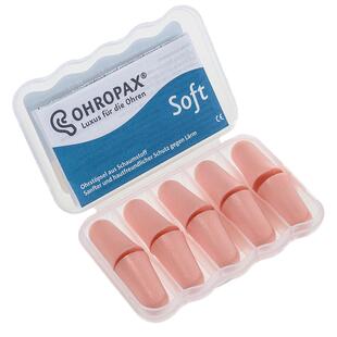 德国OHROPAX Soft隔音耳塞防噪音睡眠静音男女士学生呼噜降噪防吵