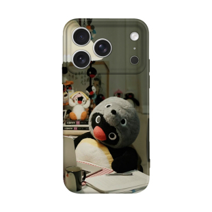可爱加班累瘫躺企鹅牛马用适用iPhone17 ProMax/air 16 plus苹果15Pro手机壳14防摔13保护套华为小米oppo