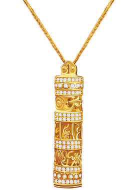 宫里上新金刚纳财观音纯银项链