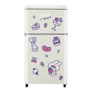 EUNA/优诺复古小冰箱双门