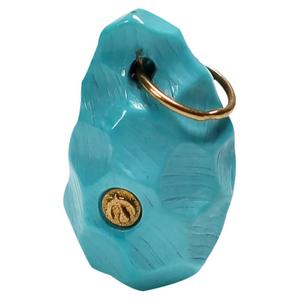 原矿湖北十堰秦古料高瓷绿松石无相K金随型吊坠挂坠小滴溜DIY配饰