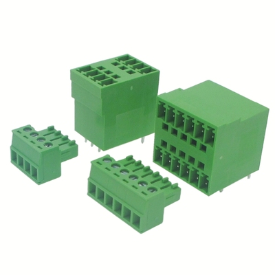 15EDGRH/VH双排直弯针焊板插头座