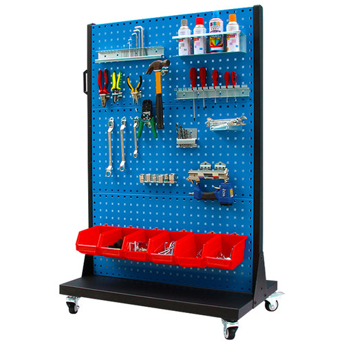 五金工具架货架移动方孔洞洞板物料架车间整理维修工具挂板展示架