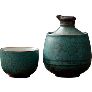 温酒器家用暖酒壶陶瓷烫酒具老式中国风酒具黄酒白酒酒壶酒杯套装