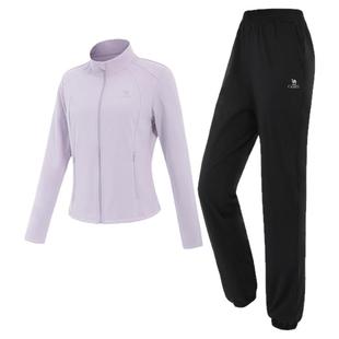 骆驼瑜伽套装女款秋冬加绒保暖修身健身服显瘦百搭训练运动两件套