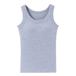 带胸垫免穿文胸bra一体式女宽肩遮副乳无袖内搭背心吊带运动上衣