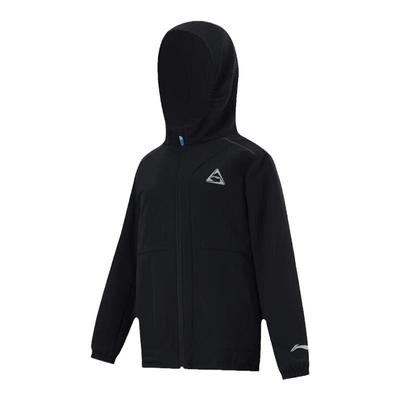 李宁儿童冲锋上衣外套防泼水风衣