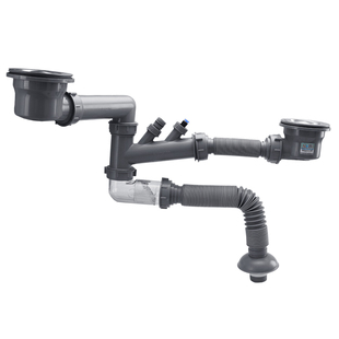 潜水艇厨房洗菜盆下水管单槽双槽排水管洗碗池水槽下水器管子配件