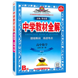 2025秋用中学教材全解 配套新教材 高中数学必修第一册 必修1 RJ人教B版 数学必修一辅导书 新高一上同步课程解读练习册全解必修一