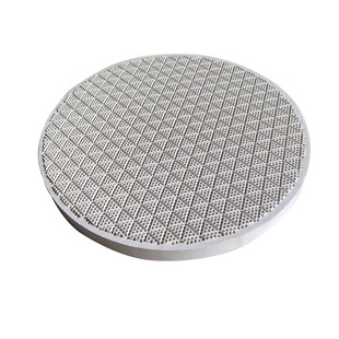 红外线炉头陶瓷圆板燃烧器蜂窝陶瓷片168/120带孔150石膏陶瓷圆板