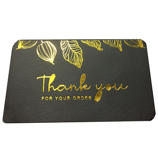 亚马逊索评卡英文售后卡片定制印刷感谢卡蛋壳纸高级感手写保修卡