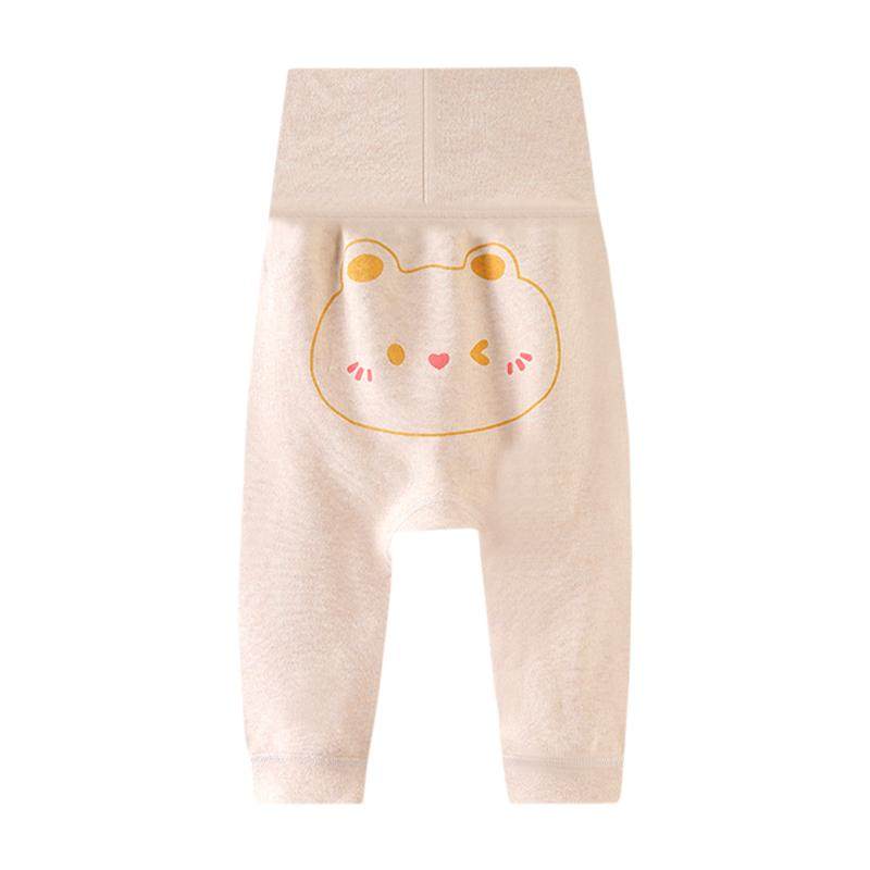 宝宝高腰护肚裤婴儿春秋款纯棉大屁屁裤打底裤男女童大pp秋裤长裤