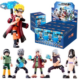 布鲁可积木火影忍者第二弹一整盒积木人二代布鲁克玩具卡卡西手办