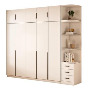 实木生态板衣柜卧室家用现代简约2026新款出租房用儿童定制大衣橱