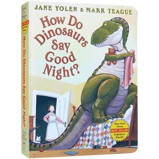 英文原版家有恐龙系列How Do Dinosaurs Say Goodnight? 恐龙是怎么说晚安的Owl Moon 月下看猫头鹰行为习惯养成3-6岁吴敏兰廖彩杏