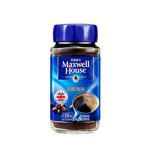 麦斯威尔咖啡香醇速溶黑咖啡粉无蔗糖添加醇品纯咖啡100g*2瓶正品